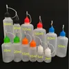 Flacons compte-gouttes en plastique PE, bouteille d'huile à aiguille vide avec bouchon à l'épreuve des enfants, 3ml 5ml 10ml 15ml 20ml