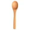 12,8 cm / 5 pouces cuillère en bois vaisselle écologique cuillère en bambou café miel thé soupe cuillère cuillère à café agitateur ustensile de cuisine outil RRE12648