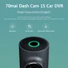 Xiaomi 70mai Dash Cam 1S Car DVR Wifi English Voice Control Dashcam 1080P HD Night Vision Car-Camera Video Recorder G-sensor215G