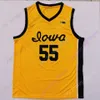 2023 Women Final Four Iowa Hawkeyes Basketball Jersey NCAA College Caitlin Clark Luka Garza 10 Joe Wieskamp 5 CJ Fredrick 3 Bohannon 30 Connor McCaffery 4 Ahron