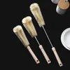 Kitchen Cleaning Brush With Long Handle Coffee Tea Glass Cup Baby Bottle Brush Hangable Wooden Handle Cleaner Gadgets RRA12339