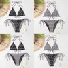 Hot Reversible Swimwear Leopard Bikini Set Two Piece Swim Suit Printing Swimsuit Sexy For Holiday Bathing Suits Sexy pad tags