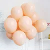 Pastell Makronen Latex Creme Pfirsich Haut Luftballons Garland Arch Kit Retro Kaffee Ballon Hochzeit Geburtstag Baby Dusche Party Dekor Y0107