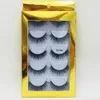 5 par 3D Mink Lash 25mm 6D Naturalne fałszywe rzęsy Miękkie rzęs Opieki Przedłużanie Makijaż Piękno Maquillaje Laszy z Holograficznym