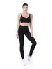 Joga Zestaw Wysokiej Wist Legginsy Odzież sportowa Sporty Spodnie Garnitur Bras Gym Workout Ubrania Fitness 220106