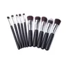 10 pcs Escovas de maquiagem Profissional Brush Kit de Escova de Nylon Habitação De Madeira De Madeira Eyeshadow Foundation Ferramentas