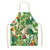 2022 new Cotton hemp creative plant cactus apron