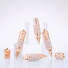 121mm Rose Gold Crown Lipstick Tubes Lege Plastic Diamant Lippenbalsem Hervulbare Fles DIY Schoonheid Cosmetische Rouge Contaienrs4832148