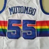 MI08 빈티지 1991-92 Patrick Ewing Basketball Jerseys Mens Blue #33 화이트 스티치 셔츠 S-XXL 메시 고품질 화이트 S-XXL