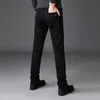 Męskie Classic Dżinsy Designer Biker Dress Dżinsy Dżinsy Dżinsy Slim Fit Stretch Cowboy Spodnie Mężczyzna Marka Odzież Black Dżinsy Mężczyźni 210518