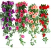 Artificial Flowers 2.45M Long Silk Rose Flower Ivy Vine Leaf Garland Wedding Party Home Decoration Wreath Wedding Favors RRA11808