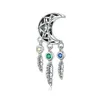 100% autentico argento sterling 925 Pandents Fit Pandora collana braccialetto per le donne che fanno gioielli fai da te regalo cuori zircone cubico amante charms perline