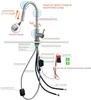 الذكية اللمس مطبخ صنابير رافعة لاستشعار المطبخ مياه الحنفية بالوعة خلاط تدوير اللمس صنبور الاستشعار خلاط المياه KH-1005 T200710