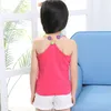 Meninas Tanque Verão Crianças Camisas T-shirt Candy Color Underwaist Sem Mangas Crianças Tees Bebê Undershirt 20220224 Q2