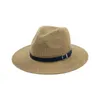 Chapéu de palha de praia buttermere marrom feminino masculino aba larga elegante chapéu panamá fedora feminino casual moda verão chapéus de sol 17811619