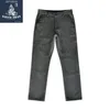 SauceZhan Vintage Woolen Straight Trousers Wool Men's Retro Winter Men Pants LJ201104