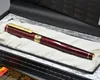 Topp lyxig Picasso 902 Pen Wine Red Golden Plating Grave Roller Ball Pen Business Office Supplies Writing Slooth Options Pennor WI235M