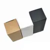 50Pcs White Black Brown Kraft Paper Essential Oil Bottle Packaging Box Party DIY Crafts Gift Carton Pack Box Papercard Chocolate Packing