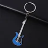 Fashion Classic Guitar Keychain Car Key Chain Key Ring Musical Instruments Pendant Accessories For Man Women Gift Wholesale