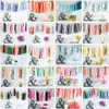 Det nya papperet Metallic Mint Tassel Garland Fringe Bröllop Födelsedagsfest dekor Bakgrund Banner Balloons Tails Kön Reveal Gifts HHE3363