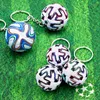 Fashion 3D Sports Football Key Chains Souvenirs PU Leather Keyring for Men Soccer Fans Keychain Pendant Boyfriend Gifts