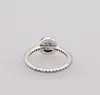 Anello in vero argento sterling 925 con diamante Cz con scatola originale incastonata in forma con anello nuziale stile Pandora Gioiello di fidanzamento sqcUpd whole2019