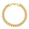 Heavy Massive 18k Yellow Gold Filled Mens Womens Bracelet Chain Cuban Link Jewelry 20cm