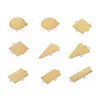 100 Pieces/set Of Gold Mousse Bottom Foam Cake Bottom Plate Cardboard Multi-shape Dessert Tray Christmas Cake Decoration Tool #1