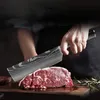 Keukenmessenset 10-delig koksmes Professioneel Japans 7CR17 roestvrij staal Laser Damascus-mes Scherp Santoku blauwe hars H8637432