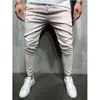 TJWLKJ erkek pantolon erkek kontrol pantolon çizgili hip hop ince rahat pantolon moda sweatpantsmen'in tulumları Punk pantolon Joggers 201118