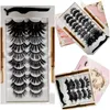 10/5 Pairs Magnetic Eyelashes 25mm False Mink Eyelashes Magnetic Eyeliner Set Magnetic False Eyelashes Eyelash Extension Makeup