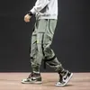 Autumn Fashion Mens Harem Pants Streetwear Hip Hop Khaki Pink Black Joggers Manliga koreanska band Spårbyxor 201112