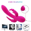 NXY Vibrators 3 in 1 Vibrator G-spot Clitoris Stimulator Anal Dildo Vibrators Masturbators 1209