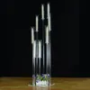 No candle including)New desgin Cylinder Candlestick Wedding Candle Holder Table 8 arm crystal candelabra for home decor senyu434