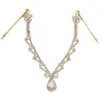 Luxo casamento headpiece cristal nupcial cabeça corrente tiara jóias de cabelo para mulheres strass testa bandana acessórios gift2900203