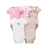 5 Pieces/Pack born baby boy girl bodysuit 100% Cotton quality Ropa de bebe Infant Baby Jumpsuits 3/6-24 Months 220211