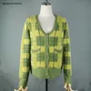 Vintage Synthétique Vison Cachemire Pull Femmes Harajuku Style Paresseux Dames Col En V Bouton Up Cropped Fuzzy Plaid Cardigan Tricoté Y200722