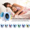 Mignon réveil veilleuse veilleuse lumière chambre d'enfant lampe de table Usb lampe de bureau enfant cadeau sommeil son Machine # 0826g30 LJ201211