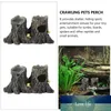 Aquarien 1PC Simulation Baum Loch Versteck Höhle Eidechse Versteck Bett Reptilien Unterschlupf für Reptilien