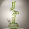 Big Hookahs Glass Bong Dab Oil Rigs Beaker Bongs Unique Dab Rig con tubos de agua de vástago descendente difusos 18.8 Junta hembra LXMD20103