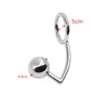 Metal Anal Hook Bondags Play 4cm Ball Butt Plug Anus Dilator With Cock Ring Adult Toys For Men HSYBP0198969566