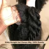 Peruca em linha reta 13 * 4 rendas dianteiras de cabelo humano perucas pré-elaboradas Remy Yaki Lace Wig 4x4 Lace Fechamento Peruca para Mulheres Negras U Parte Wi