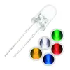 5mm Round Water Clear LED Light Lamp bianco Rosso Blu Verde giallo rosa viola arancione diodi led gratuiti