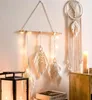 Geweven Dromenvanger Muur Opknoping Tassel Macrame Tapestry Handgemaakte Boho Chic Party Achtergrond Woondecoratie