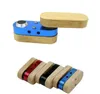 Folding Wooden Pipe Similar as Tobacco Cigarette Monkey E-Pipe Hand Portable Vaporizer Foldable Wood&Metal Smoking