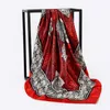 Mode Frauen Schals für Haare Seide Satin Stirnbandhalshals Schal weiblich 9090 cm Quadratschals Wraps Hijab -Schalte für Ladies5732411
