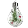 Luci a sfera a LED impermeabili per l'albero di Natale Casa di matrimoni decorazioni interne trasparenti ornamento di plastica bulba di plastica 3548094