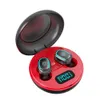 Écouteurs sans fil A10 TWS Bluetooth 5.0 Écouteurs intra-auriculaires HiFi sans fil avec boîtier de charge numérique rond Écouteurs de sport Écouteurs