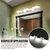 Nouveau Design 12W ZC001204 Quatre Lumières Acrylique Applique Salle De Bains Lampe Blanc Lumière Argent Super luminosité étanche Appliques