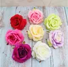 Högkvalitativ Stor Curly Rose Head Handgjord DIY Fake Flower Silk Cloth Lämplig för Party Wedding Flowers Valentine